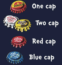 falloutaddicted:  One cap, two cap… enough