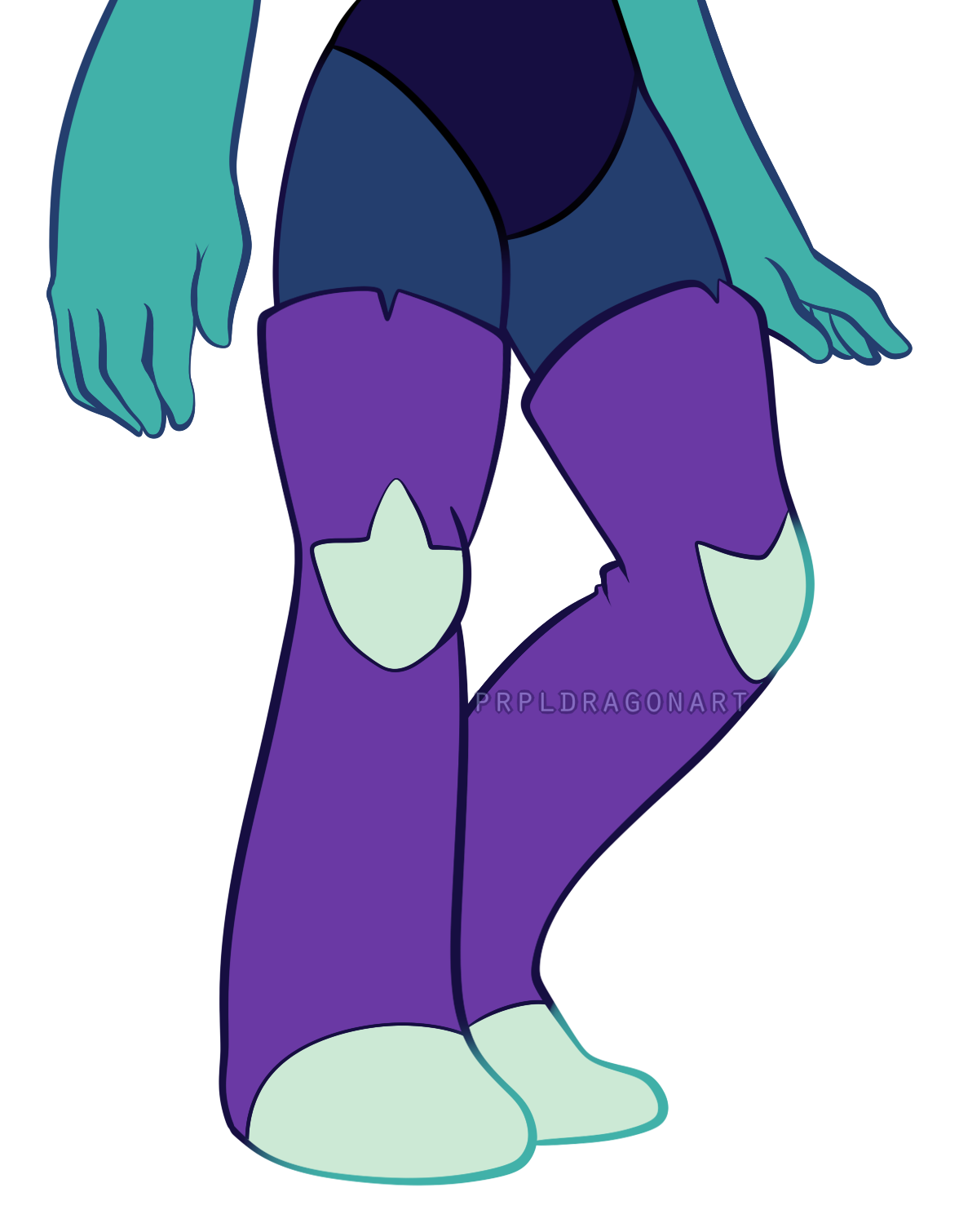 prpldragonart:  tweaked my amethyst+peridot fusion a little bit. florite now features