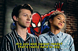 dayaholics:Zendaya & Tom Holland on the Spider-Man: Homecoming press tourWeb Carpet Sweepstakes 