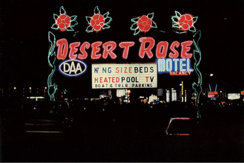 vintagelasvegas:Desert Rose Motel. Las Vegas, 1979. Demolished in the mid-90s to make way for M