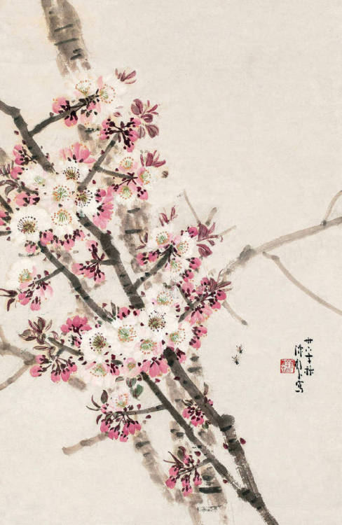 Spring blossoms in Chinese painting by various artists 