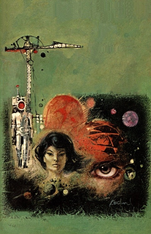 70sscifiart: Jerome Podwil’s 1966 cover art for Babel-17 by Samuel R. Delany