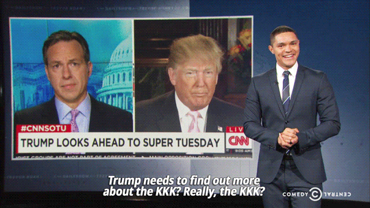 sandandglass:The Daily Show, February 29, 2016