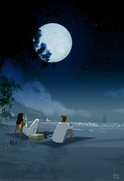 pascalcampion:Mid Night Pic Nic#pascalcampion _You and your midnight pic nics_..yes..?_..Always a good idea!_ Isn’t it?