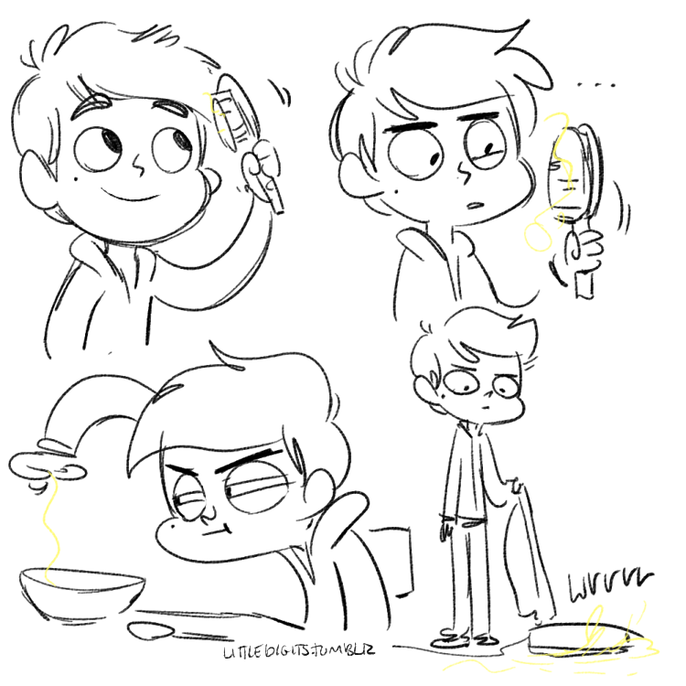 littledigits:  If marco is new to living with a girl with longer hair hes in for