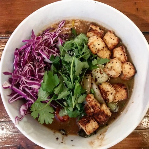 The new @suncafela Ramen Special #glutenfree. It is super deliciouso with some amazing grilled tofu 