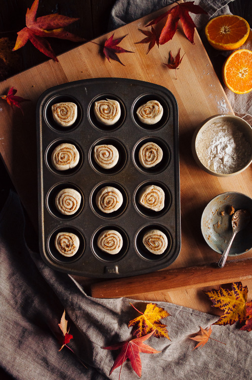 sweetoothgirl:  Cinnamon, Orange, And Hazelnut Morning Buns  