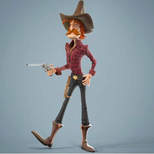 Check out this cool #3dsculpt that @arianepelissoniart created on my #cowboy character from a few ye