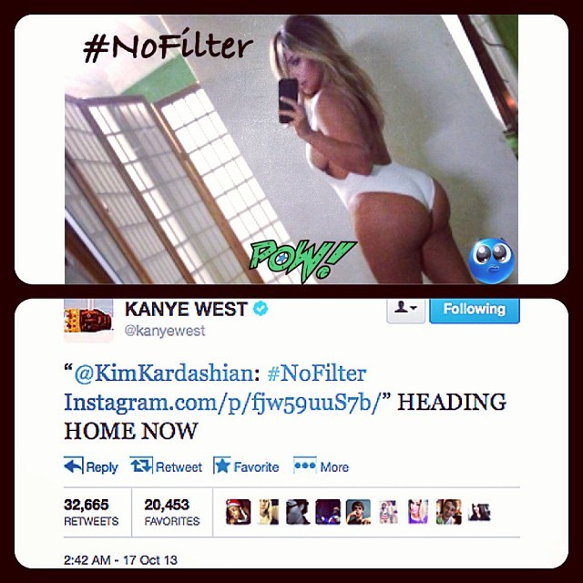 #instagram #tweet #booty #sideboob #kimkardashian #kimk #kanyewest #yeezy