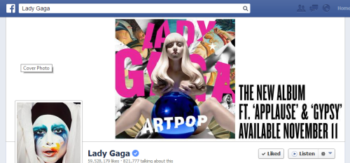 ladyxgaga:  Gaga’s new Facebook header, which implies “Gypsy” is the second single. 