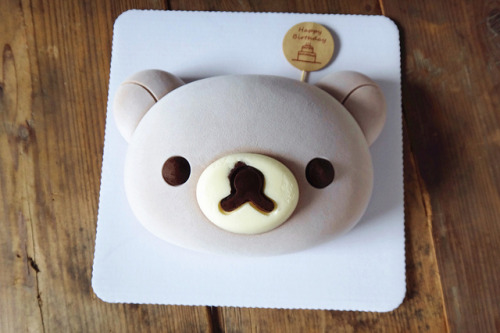 confectionerybliss:Rilakkuma Chocolate Cheese Mousse {by ZoeTao on Flickr.}