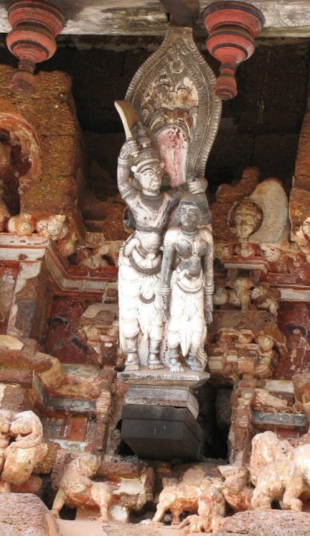 Kamsa and Devaki, Trichambaram Sri Krishna Temple, Kannur, Kerala, photo by A. Harindranath