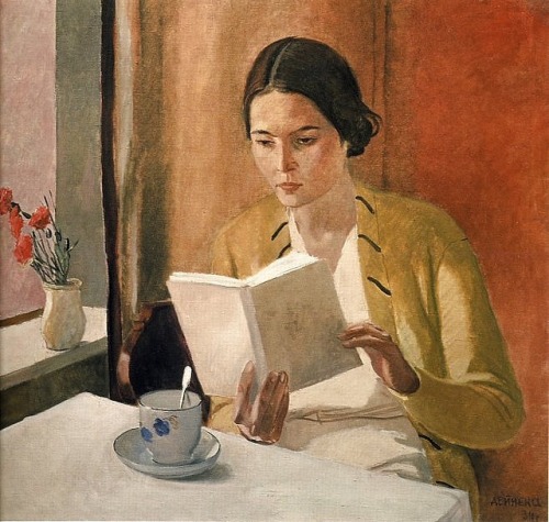 fleurdulys:Woman Reading - Alexander Deineka1934