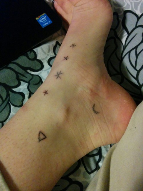 This is my “party” foot, just random stuff