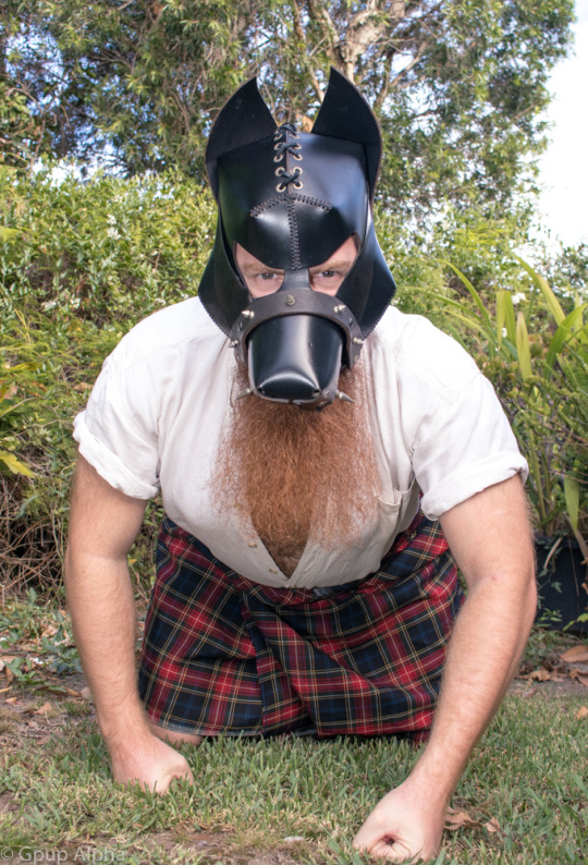 Love these shots of @lebeardedginger when visiting the Sirius Human Pup Play compound.Pics: Gpup Alpha The Happy Pup