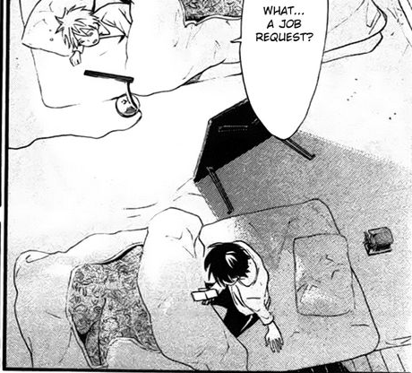 ultimatespoilerattack:  Yukine sleeps with a lamp next to him and Yato uses a table to cover the light. 