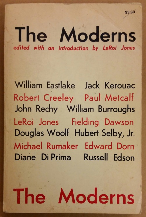 ‘The Moderns’, edited and with an introduction by LeRoi Jones [Amiri Baraka], Corinth Bo