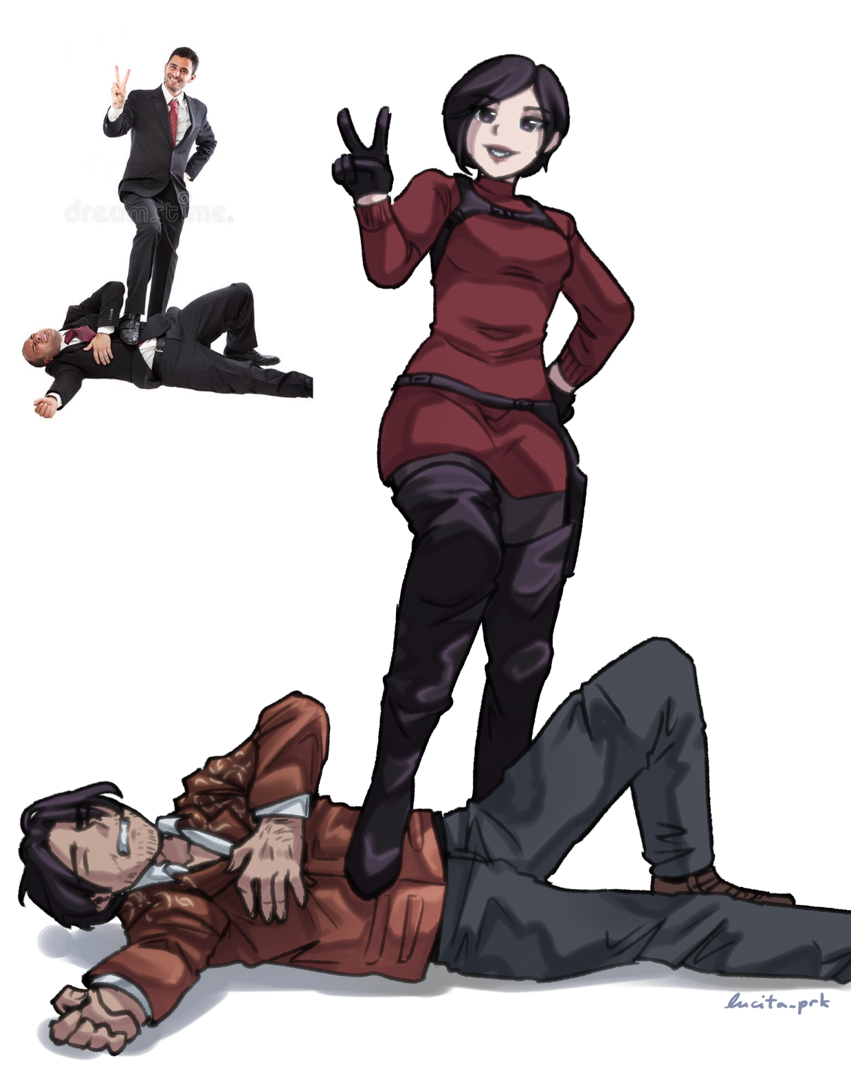 Leon and Ada (Resident Evil 6) by TheNeonSilver on Newgrounds