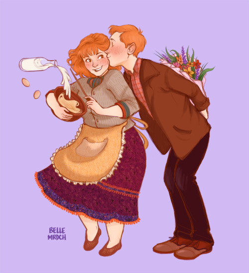 seshet: bellemrdch: HPShipweeks : Week 3 - Molly/Arthur Molly and Arthur early in their marriag