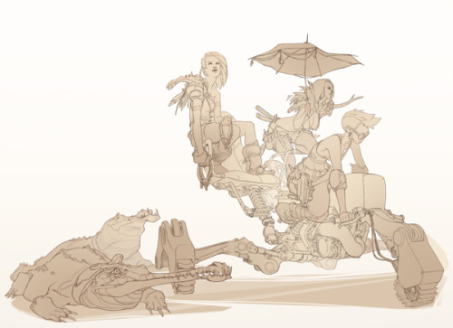 lovechildstudios:  Desert Pirates by Sergi Brosa 
