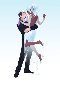 shallura: I absolutely adore my latest commission (and belated birthday gift to myself) drawn by the amazingly talented @starrycove/ @shalalalalura! I asked for Shallura in formal wear as I was inspired by their Protect AU and wanted to see my beautiful