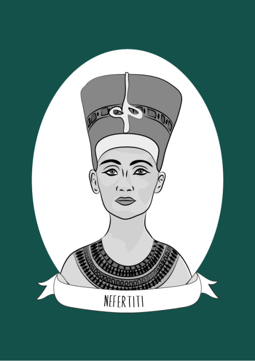 illustratedwomeninhistory: Neferneferuaten Nefertiti was an Egyptian queen. Nefertiti ruled alongsid