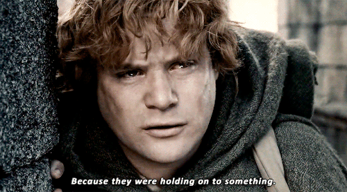 Our Favorites: [Day 15/24] Elises Favorite Quote (Lord Of The Rings) I Cant Do This, Sam. I Know. Its