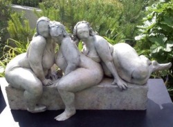 thehistoryofheaviness:Sisters, a sculpture by Adam Schultz from his Goddesses collection