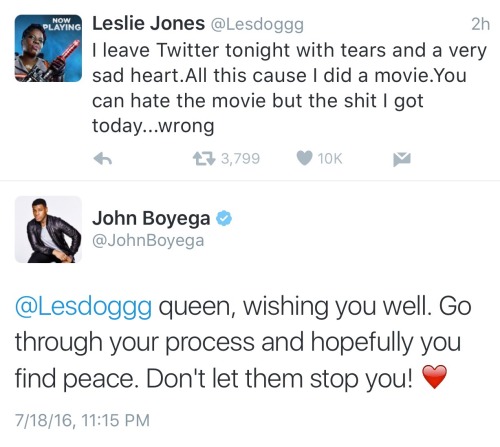 femmenerdy: aimmyarrowshigh: jawnbaeyega: John Boyega dragging people to hell (TW for the @/Feminist