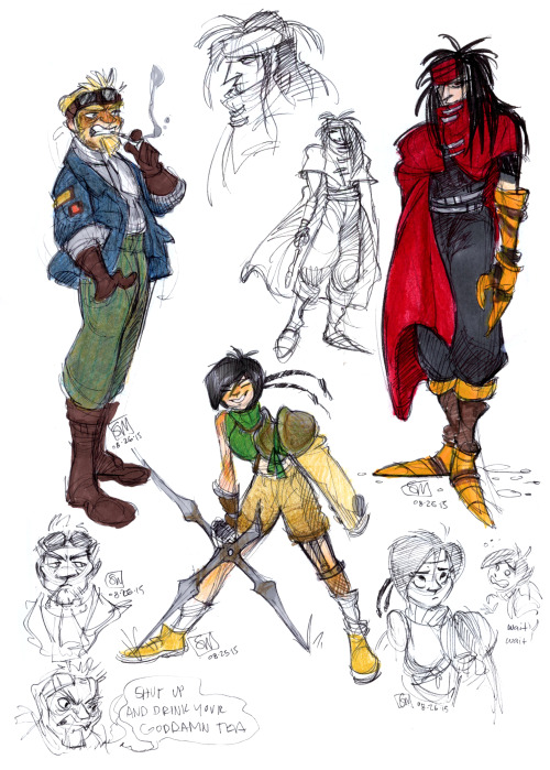 humblegoatart: (busts onto my own blog rockstar style) WHO’S READY FOR SOME MORE FF7 SKETCHESS