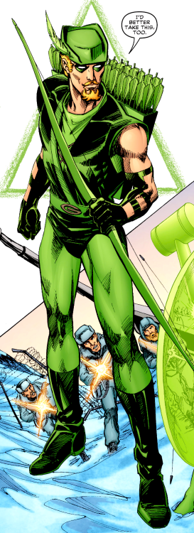 dailydccomics:  classic Green Arrow fit gives me that buzzDC Retroactive: Green Lantern - The ‘70s (2011)