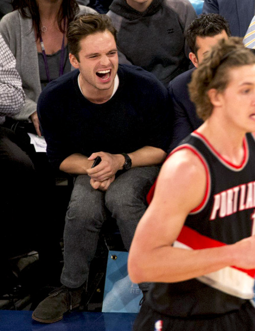 sebastiansource: Sebastian at the Blazers/Knicks game on November 22nd 2016.