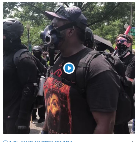 An Antifa protester in DC attempted to light the American flag on fire on Saturday, but gave up when they could not figure out how to use the matches.