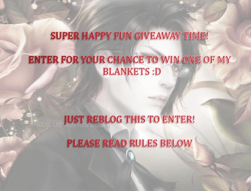 k-koji:   Win a FREE BLANKET! Your choice of any one in my shop!  https://www.etsy.com/ca/shop/BishiCentral Check it out :) Rules: 1. Must REBLOG this. 2. Must Follow this Tumblr (to avoid issues that came up in the past). I only post the odd thing here