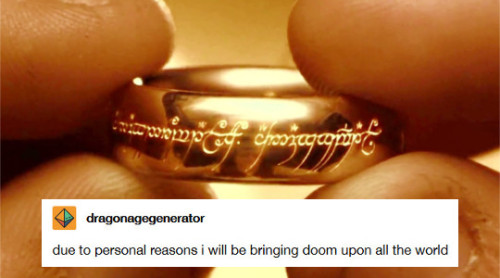 catgirlwarrior: barduils: tolkien + “due to personal reasons…” bonus: @caesarsala