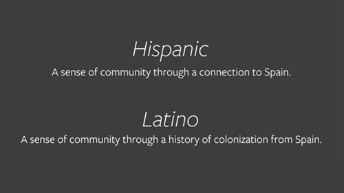 postwhitesociety:  ucresearch:  You say hispanic, I say latino Most use the words