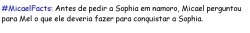 Mica-Meu-Lindo:  Antes De Pedir A Sophia Em Namoro, Micael Perguntou Para Mel O Que