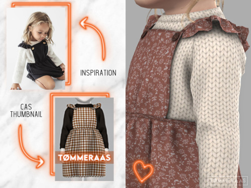 Cottage Tots Millie Dress (#19) - TØMMERAAS decided to make a neutral-toned little overall dress/swe