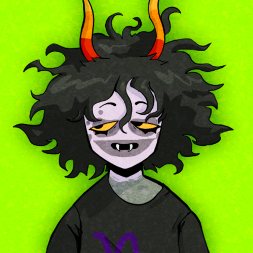 anonymous asked: Gamzee icons, but with a lime-blood theme rather than purple-blood? Sort of like he