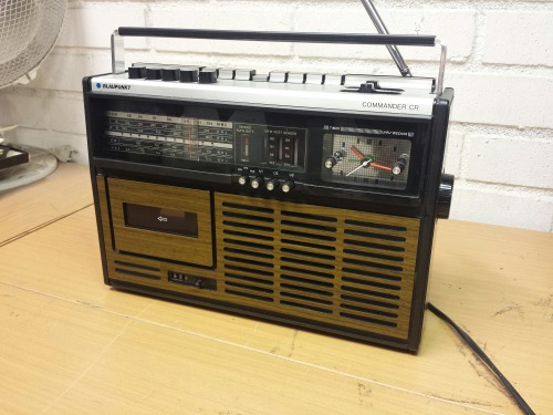 Blaupunkt Commander CR Typ 7656091 Alarm Clock Cassette Radio, 1970s(?). I could not find a single r
