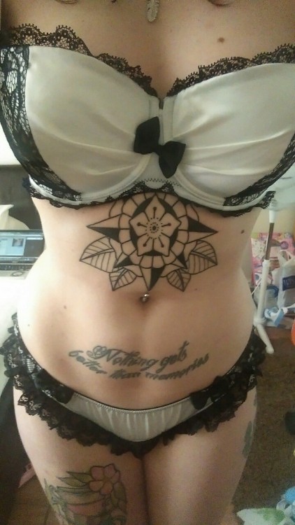 heartheirwhispers:So happy with this tattoo. Trying to wear a bra for the first time since I’ve got 