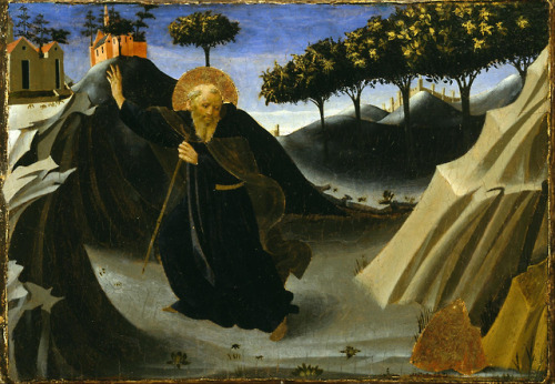 St. Anthony Abbot Shunning the Mass of Gold, Fra Angelico, ca. 1435-1440