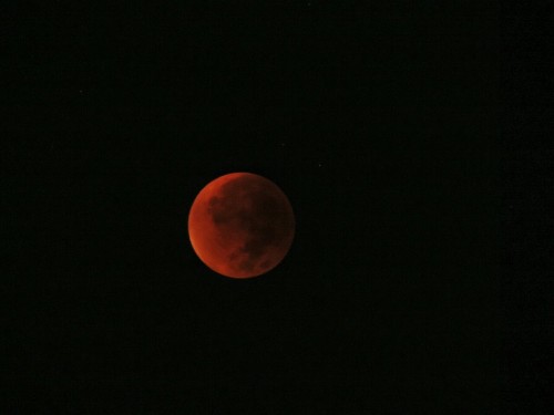 Stages of the blood moon