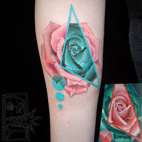 Stoked I got to do this rose with an inverted cut out for Kelly. Thank You.  June 2016 #rose #roseta