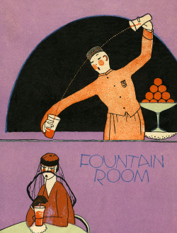 boyopress:  Fountain Room menu, circa 1933
