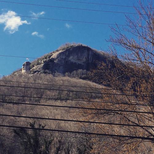 Our Friday morning view. (at Chimney Rock State Park)