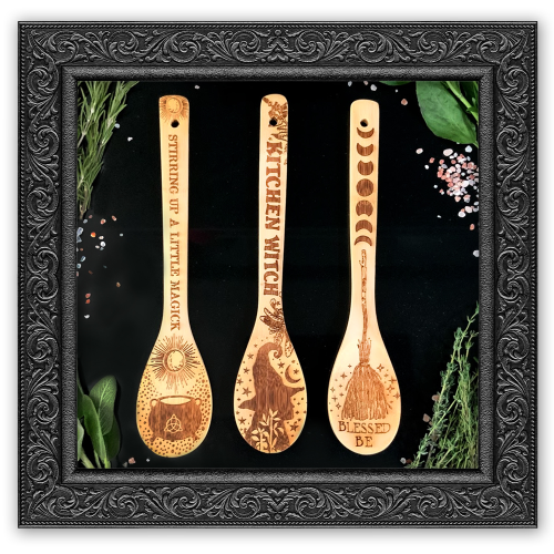 Spirit Nest Time to stir up your kitchen magick with these high-quality and eco-friendly bamboo spoo