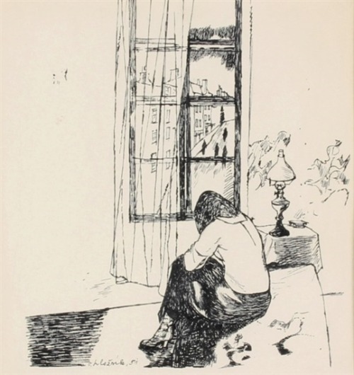 Near the window , 1951Vincent Hložník