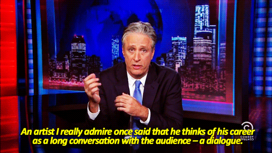 sandandglass:  Jon Stewart signs off. 