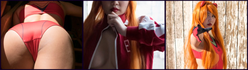 rabbureblogs:  EAT THIS ARSCHLOCH!35 images in this pack of my Asuka cosplay! Both in the plugsuit and tracksuit jacket/cat hat. Starting price at ŭ, but feel free to add more! All funds go towards future photopacks ( which includes buying more cute,